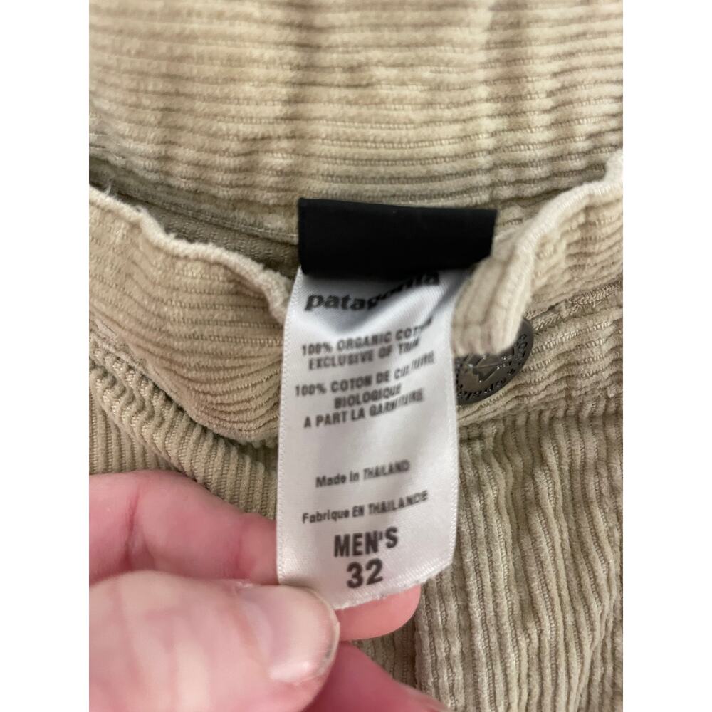Patagonia Corduroy Pants Mens 32 Beige Organic Cotton Straight Leg Outdoor - Picture 4 of 5